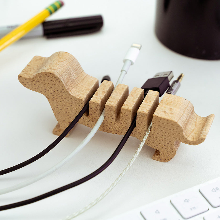 Wood Cable Organizer