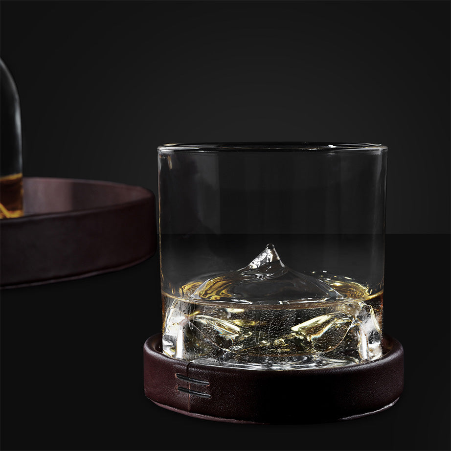 Whiskey Leather Coasters