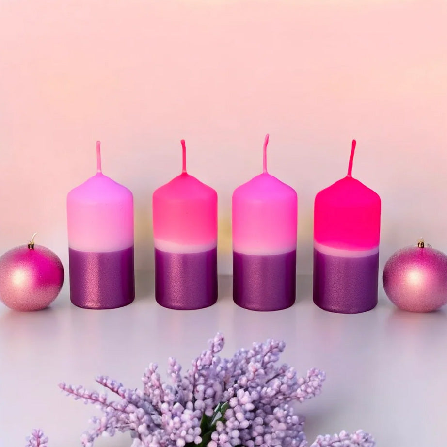 Dip Dye Twinkle Candles