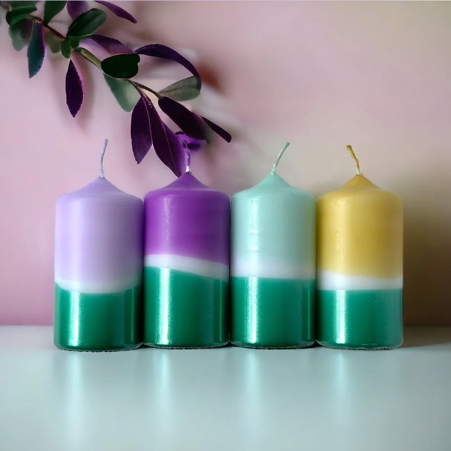 Dip Dye Twinkle Candles