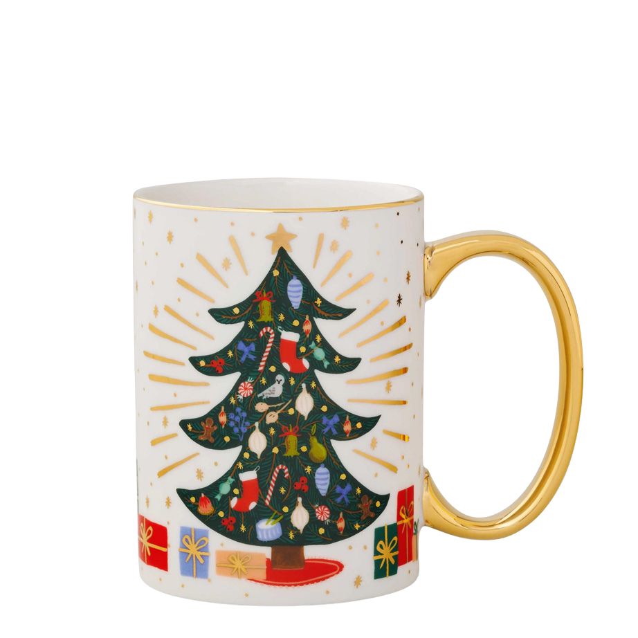 Holiday Porcelain Mugs