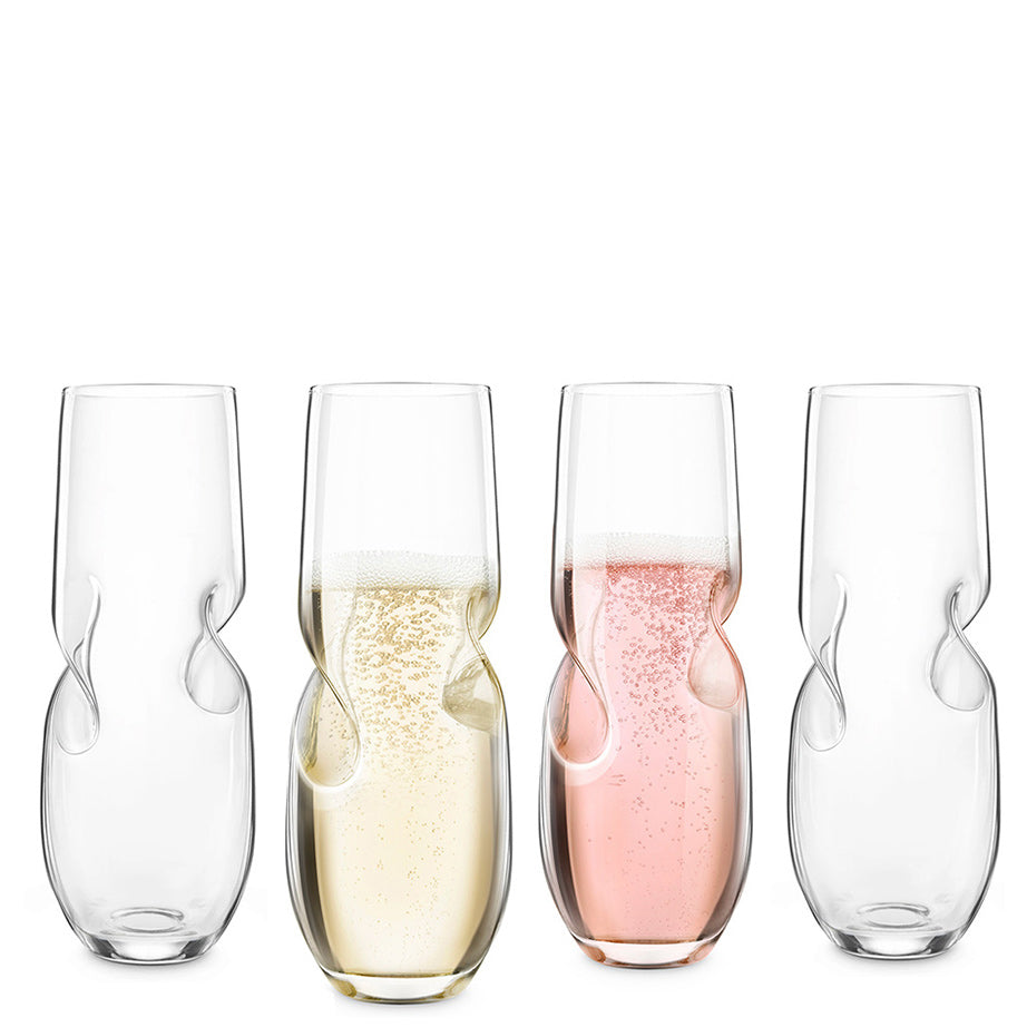 Bubbles Stemless Glass Sets