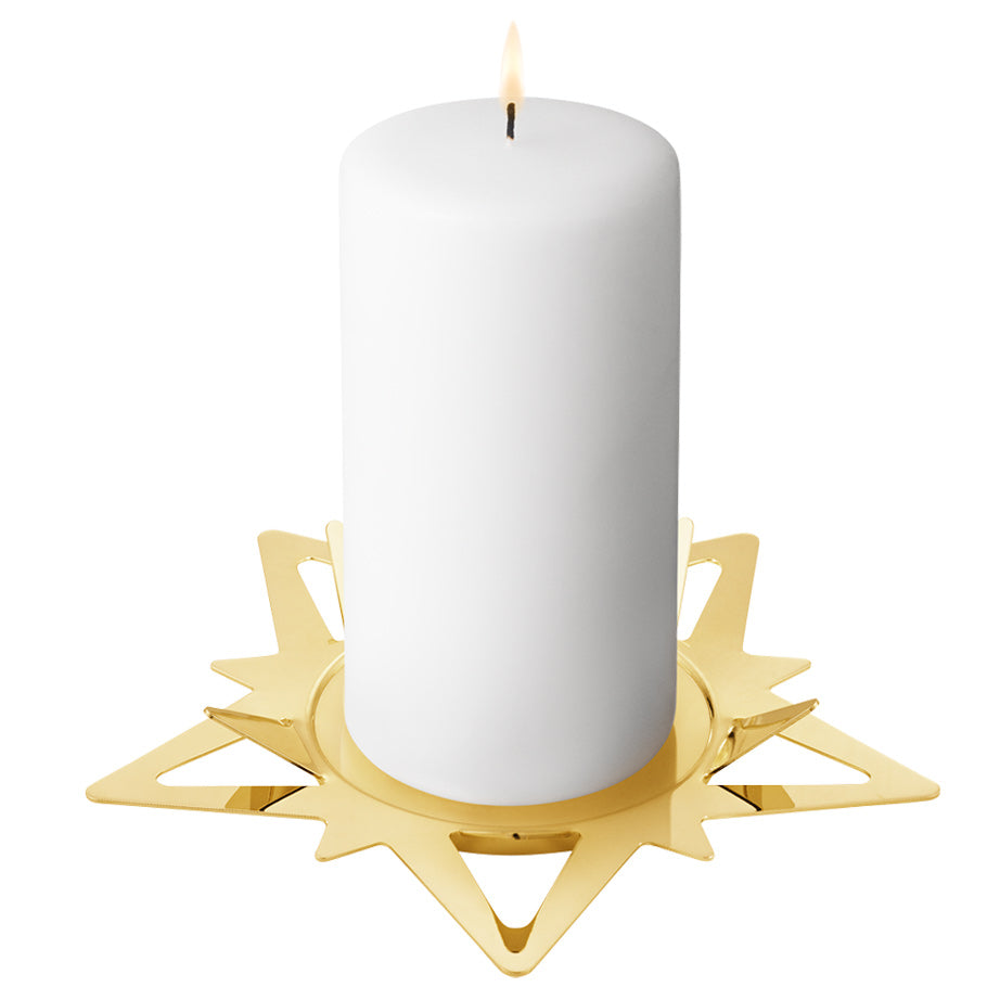 Christmas Star Pillar Candleholder